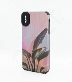 Monkii Tropical Sunset Botanical Textured iPhone Case