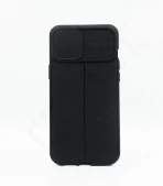 Monkii Matte Black Leather Texture iPhone Case