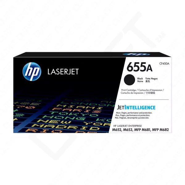 HP 655A Original LaserJet Toner Cartridge - Black