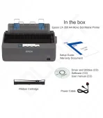 Front view of the EPSON LX-350 9 Pin Dot Matrix A4 Mono Printer
