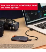 SanDisk Extreme PRO Portable SSD - 1TB USB-C 3.2 Gen 2 x2 (SDSSDE81-1T00-G25)